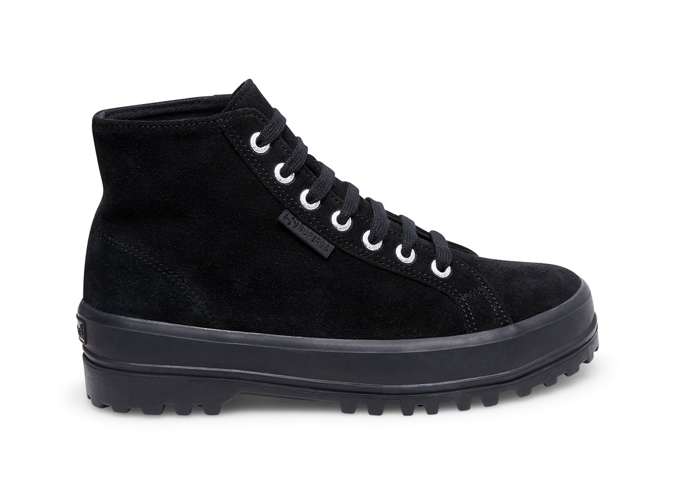 Superga Boots Womens - 2341 Suew - Black - QJRDW3429